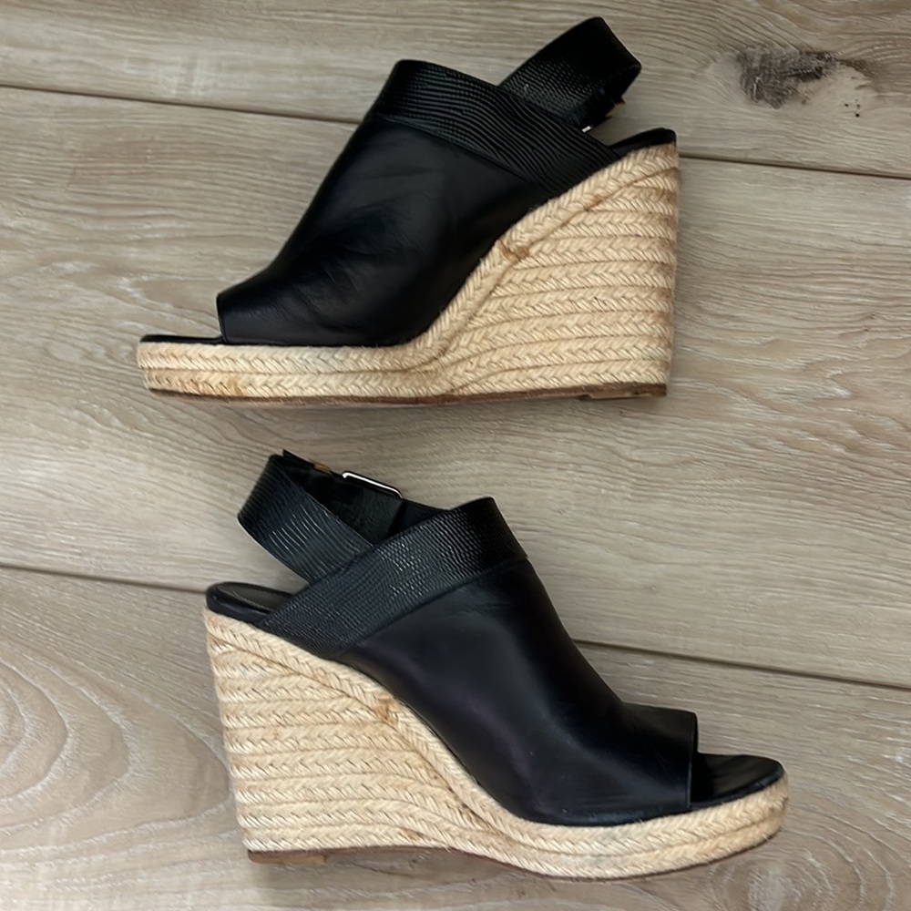 Balenciaga Glove Wedge Sandals Black Size 38 US Size 8 - Picture 4 of 9